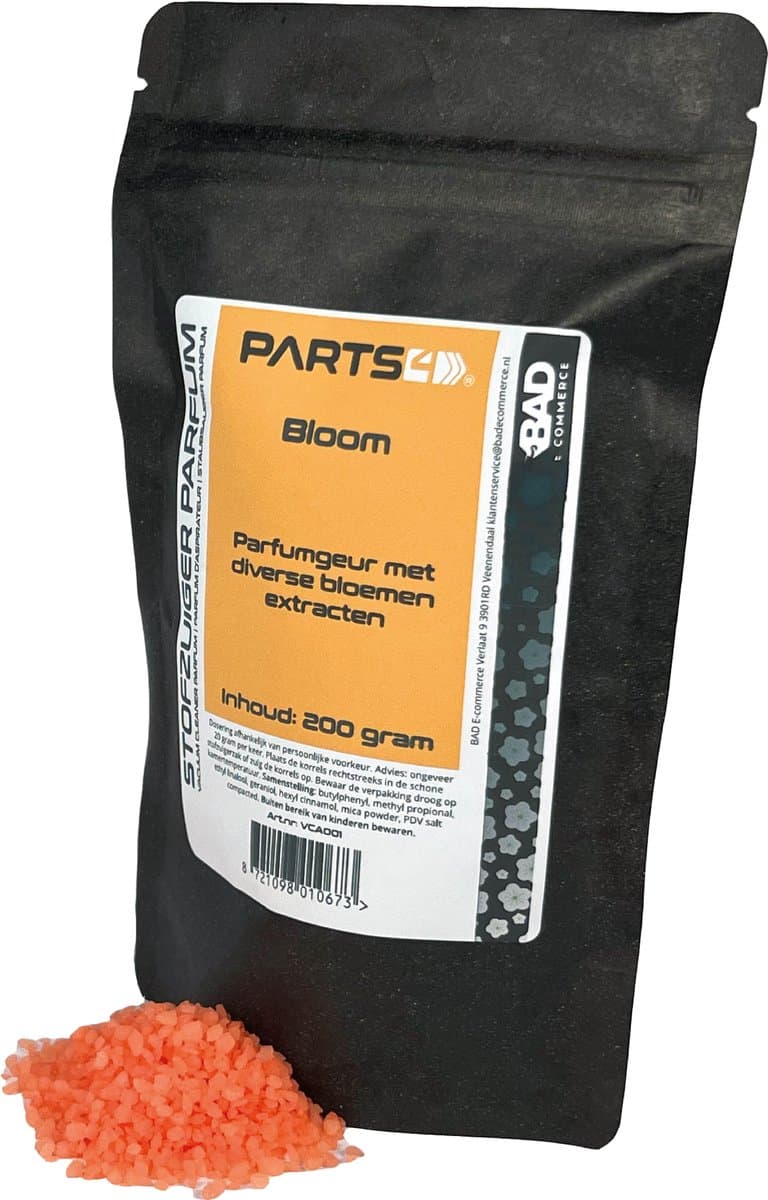 PARTS4® Stofzuiger parfum Bloom | 200 gram in hersluitbaar zakje | Verspreidt een aangename geur tijdens het stofzuigen — afbeelding 1