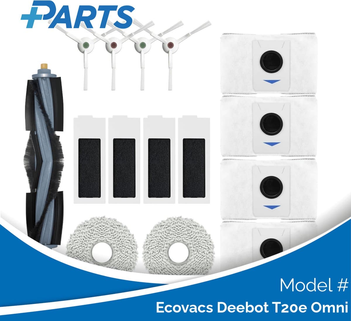 Ecovacs Deebot T20e Omni Onderhoudsset (Plus.Parts® alternatief voor DKT010095) — afbeelding 1