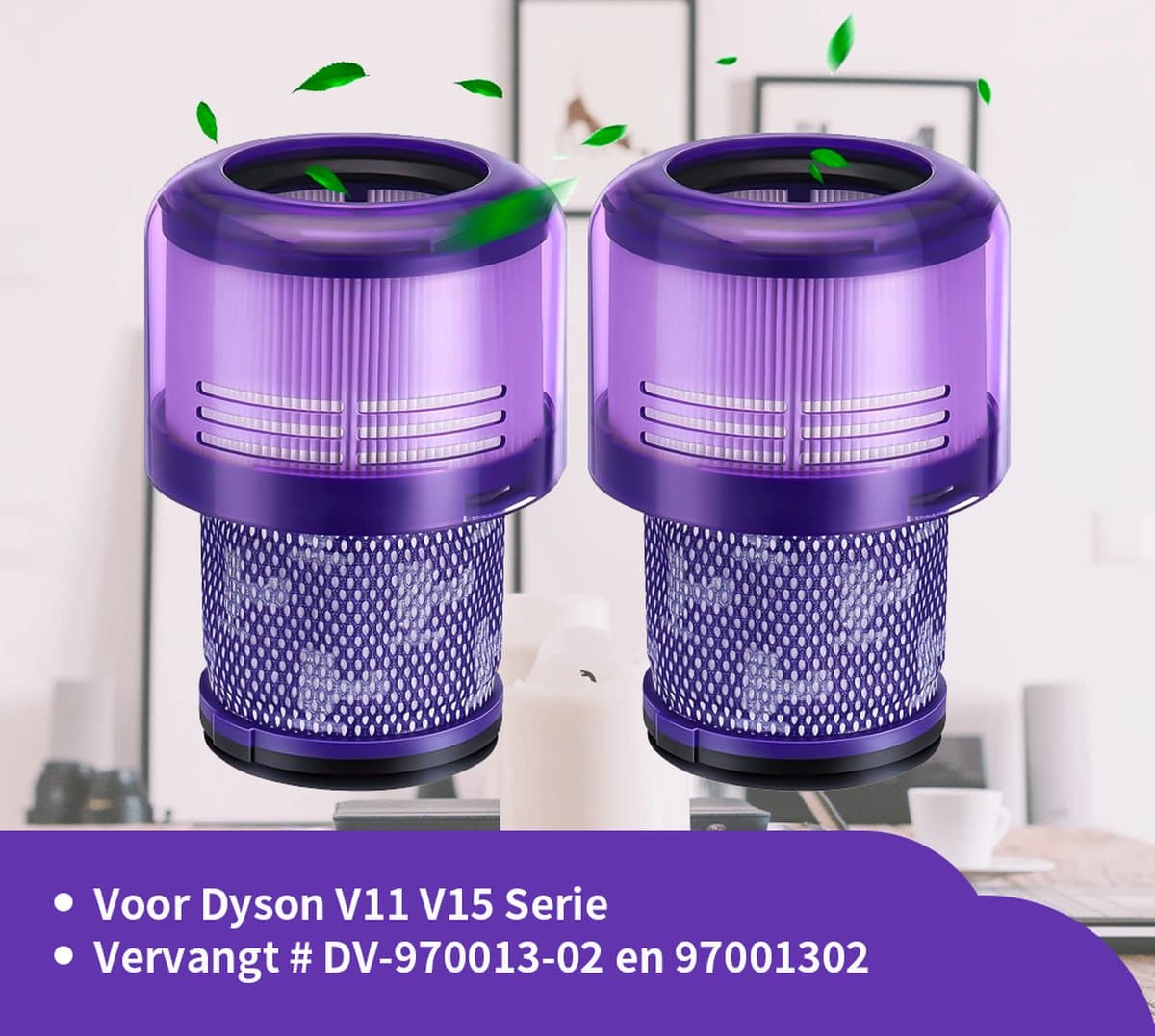 Replacements® HEPA filters geschikt voor Dyson V11 en V15 - 2 stuks — afbeelding 1