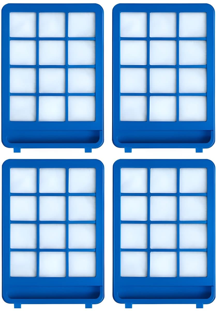 4x Filter geschikt voor Philips Powerpro\/Marathon Ultimate met schuim inzet — afbeelding 1
