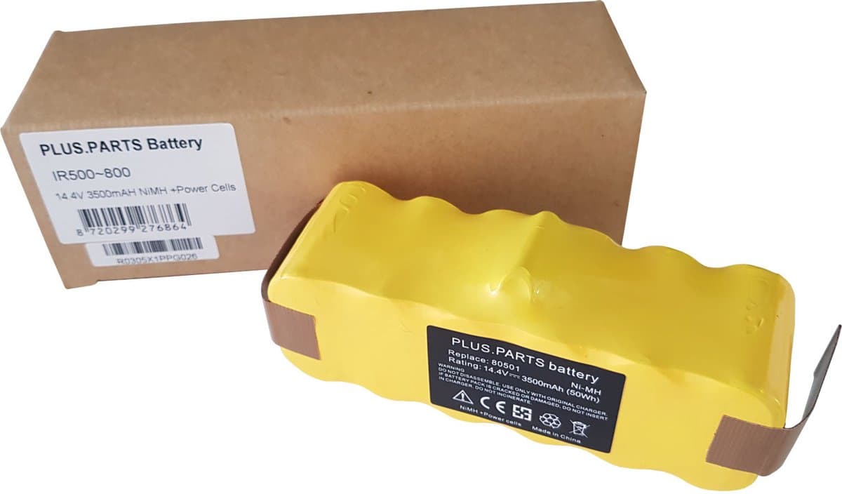 Roomba 500, 600, 700 en 800 Serie Ni-MH 3500mAh/14.4V Plus.Parts Accu voor iRobot — afbeelding 1