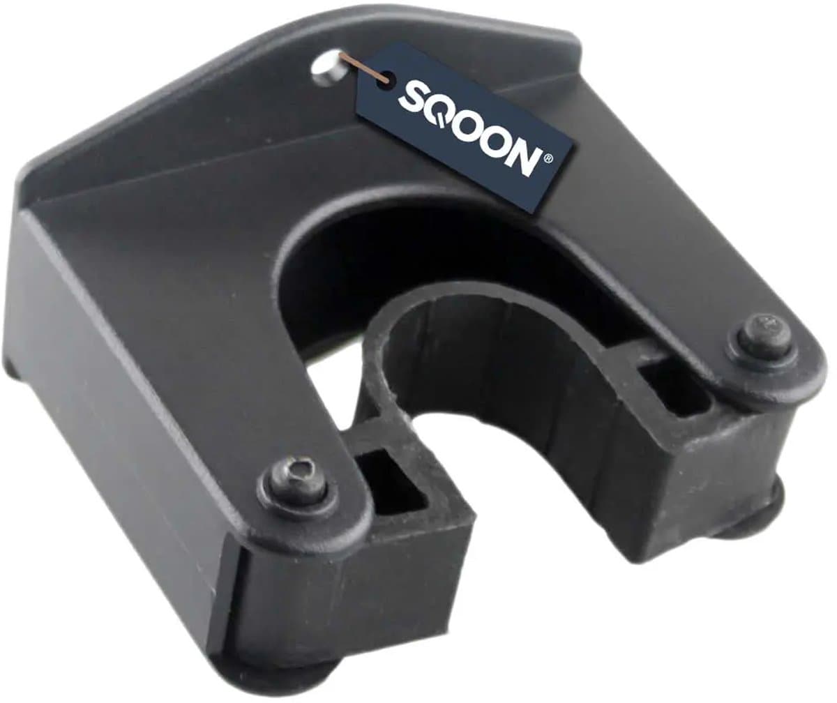 SQOON® Zuigbuishouder geschikt voor 32 mm stofzuigerbuizen - Kunststof houder voor bevestiging van zuigbuizen - Compatibel met o.a. universele modellen - Ideaal voor wandmontage of opbergsystemen — afbeelding 1