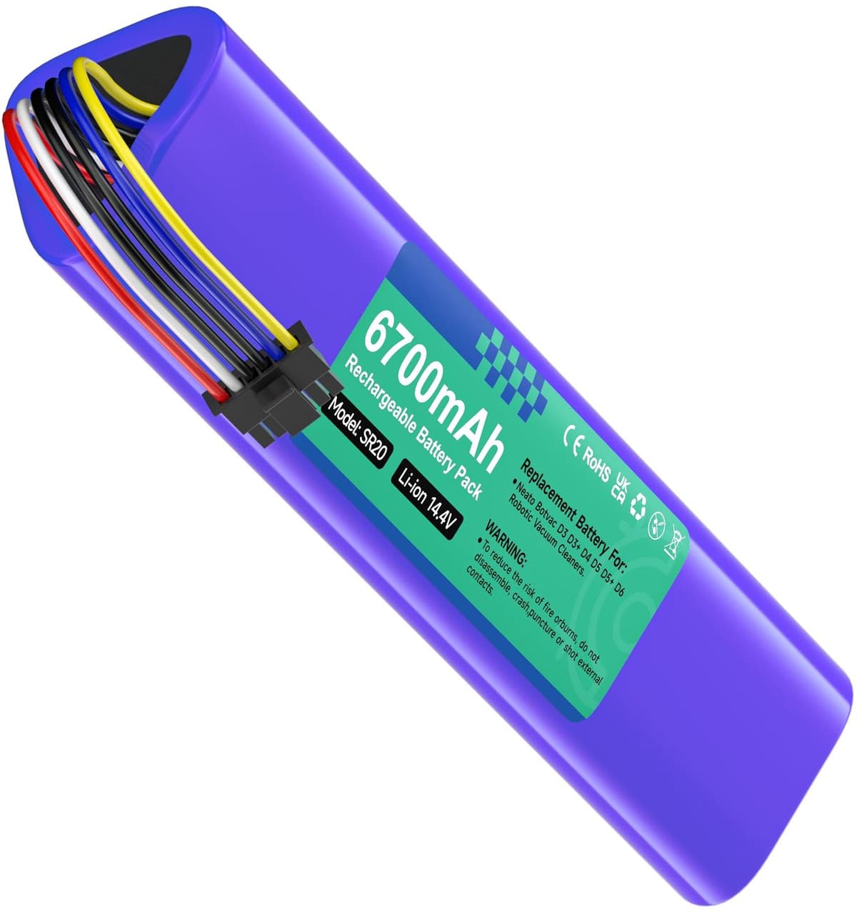 6700mAh Reservebatterij voor Neato Botvac Connected Stofzuigers — afbeelding 1