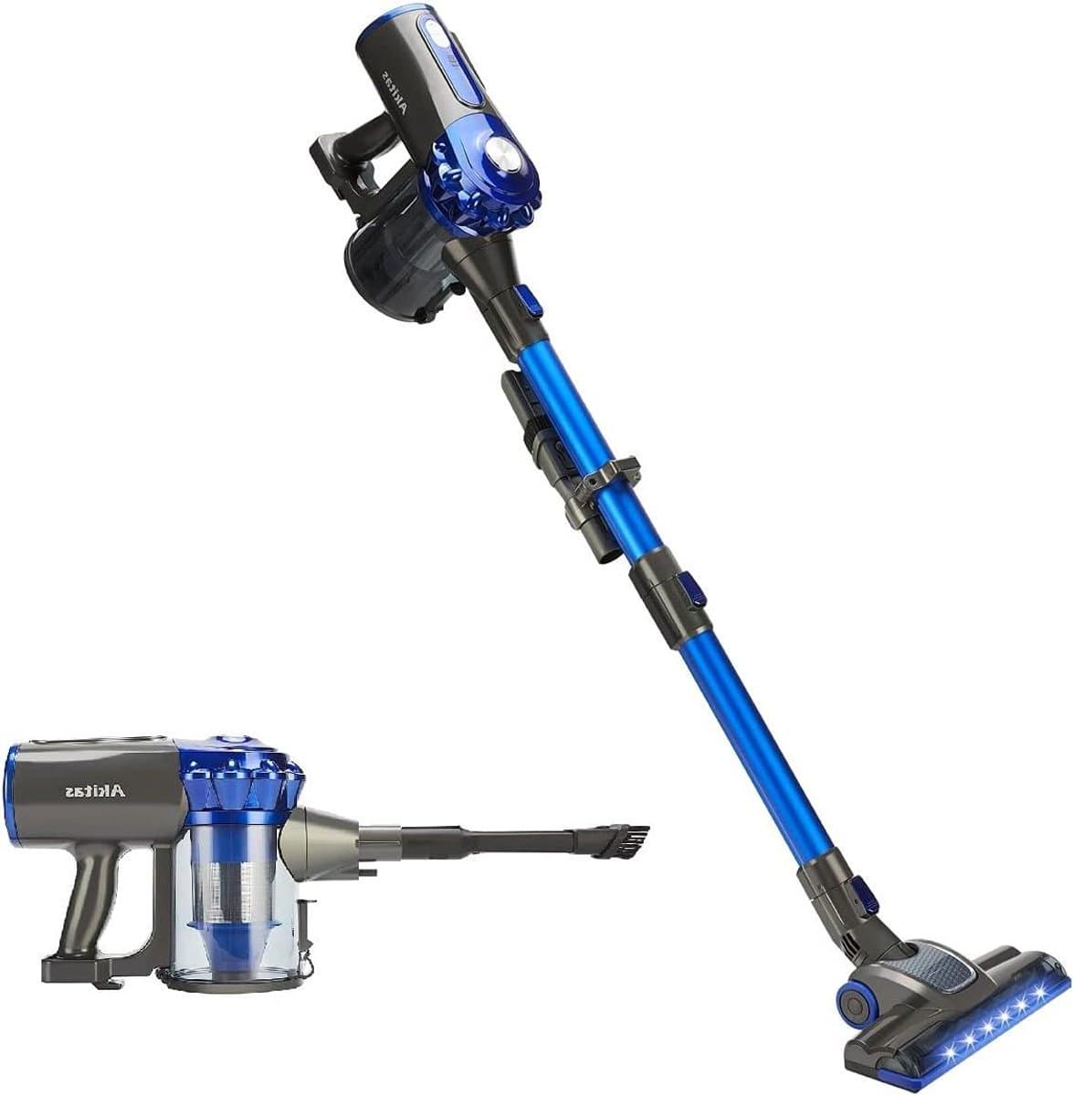 Draadloze Stofzuiger - Steelstofzuiger Handstofzuiger - Huis Reinigen - Lichtgewicht 3-in-1 - 222V 150W - Blauw — afbeelding 1