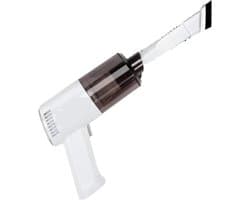 Draagbare Auto Stofzuiger - Handstofzuiger Snoerloos - Auto Interieur Reinigen - Krachtige Zuigkracht - 36x17 cm - Wit