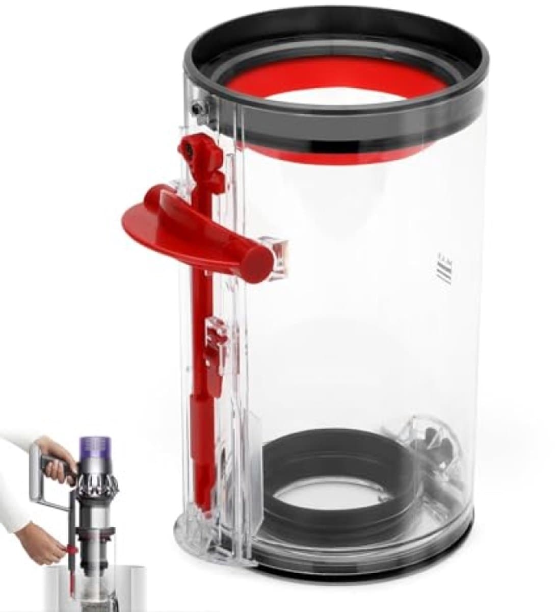 PromoHome Transparante stofopvangbak voor Dyson V11/V15 stofreservoir, stofzuigeraccessoire, reserveonderdeel — afbeelding 1