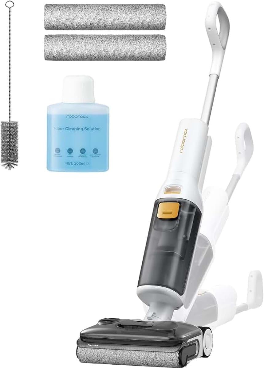 Roborock F25 GT Gen 2 Set nat- en droogzuiger, 180° Lay-Flat Design | 20.000 Pa accuzuiger met dweilfunctie, 90 °C hoge temperatuur zelfreiniging met zelfdrogend, anti-klitborstel — afbeelding 1