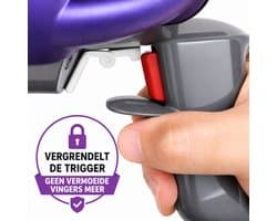 Trigger lock geschikt voor Dyson V10 - Triggervergrendeling en aan/uit knop houder voor steelstofzuiger - Wit