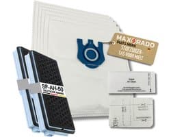 Maxorado Stofzuiger Set 44-delig - 30 zakken + 2 Hepa + 6 Uitblaas + 6 Motor Filter - geschikt voor Miele C3, C2, S8340, S8430, S8310, S8360, S8, S5, S5211, S5210, S8460