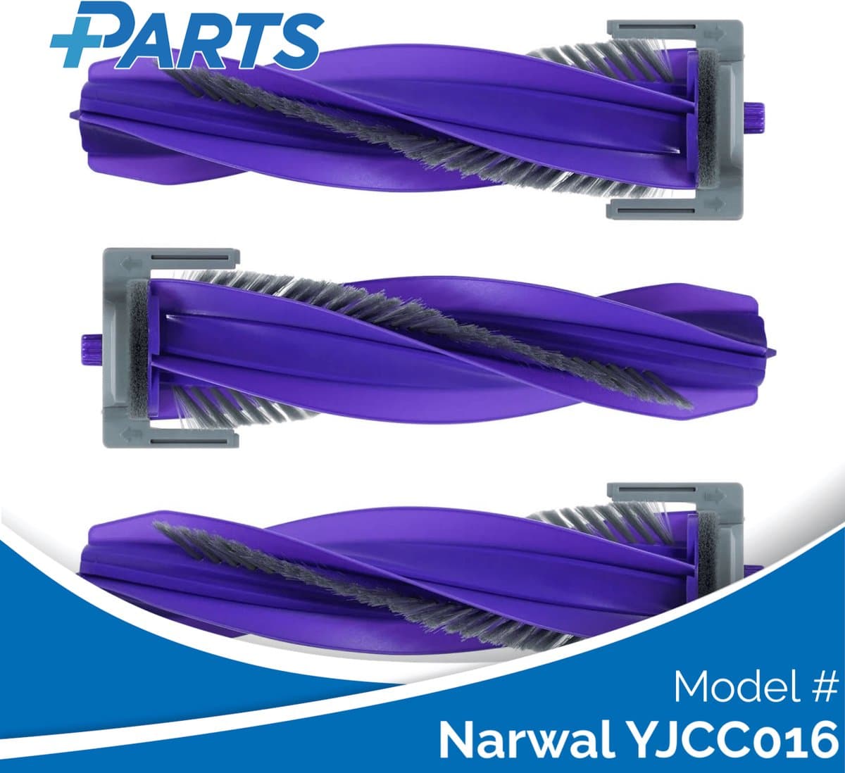 Narwal YJCC016 Borstels (3 Stuks, Plus.Parts® alternatief voor CP-PJ-A00090-00-00) — afbeelding 1