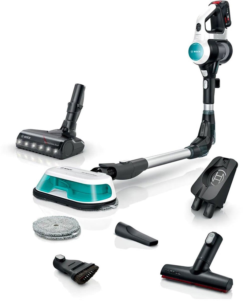 Bosch Unlimited 7 - Steelstofzuiger met dweilfunctie – Draadloos en zonder zak – Vacuum Cleaner – ProHygienic Aqua – BCS71HYG1 — afbeelding 1