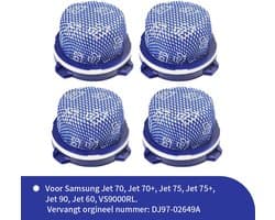 Replacements® Filters geschikt voor Samsung Jet 60 - 75 en 90 series - 4 stuks