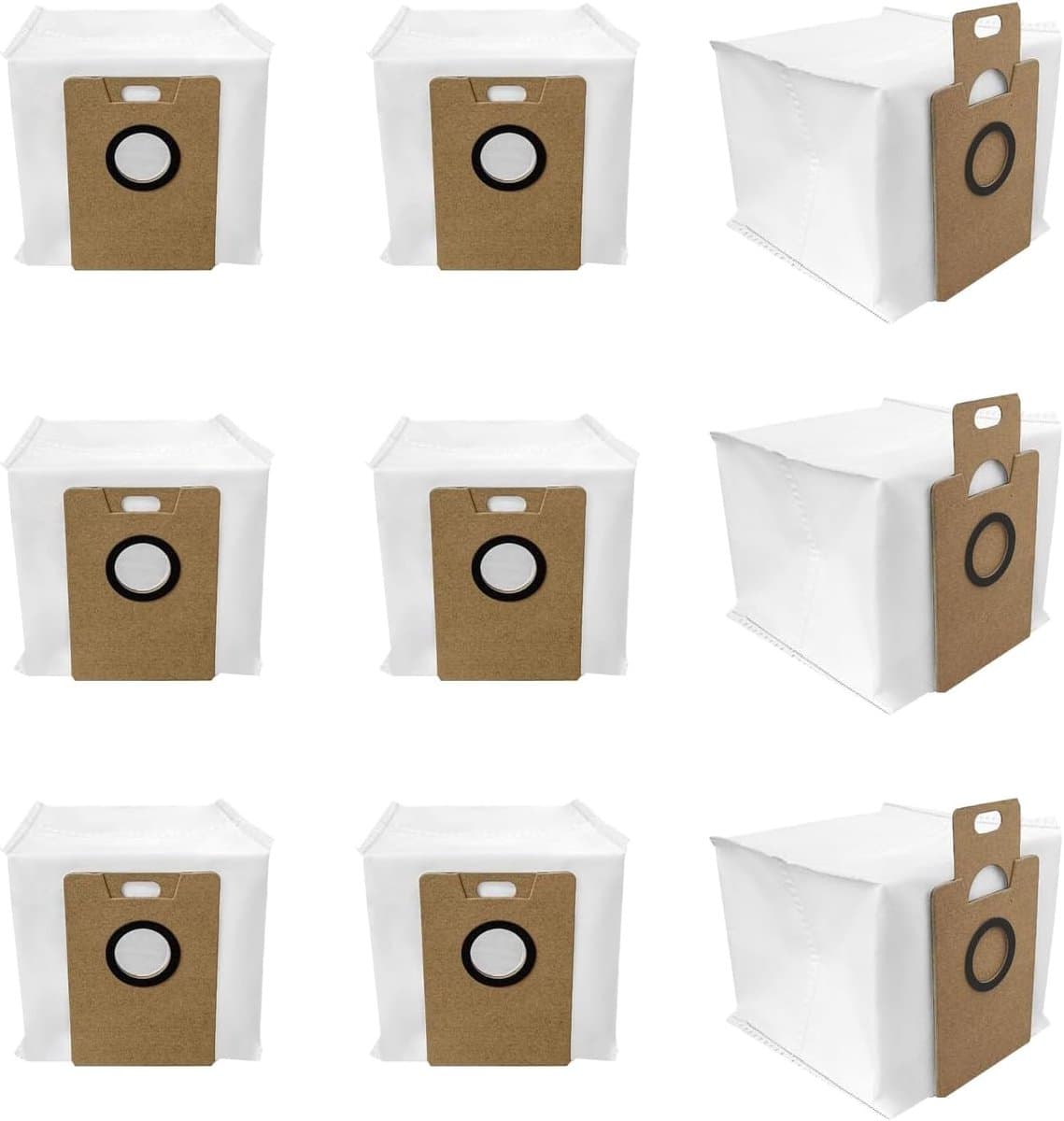 stofzuigerzakken - geschikt voor Tapo RV30 Max - RV30 Max Plus - RV20 Max Plus - RVA202 - 16*14*17cm - voor robotstofzuiger - reserveonderdelen - 9 stuks — afbeelding 1