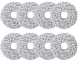 8 doekjes Geschikt voor Ecovacs Deebot X2/T20/T20e/T30 OMNI, wisserdoeken accessoires voor Xiaomi X20/X10+ Plus, voor T30S Pro/Combo, Dreame L10s/L10/L20/X40/L40 Ultra robotstofzuiger, herbruikbare reservedoek