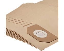 vhbw 10 stuks stofzakken, compatibel met de Curtiss Jazz 30L-stofzuiger – 30 cm x 17,5 cm, bruin