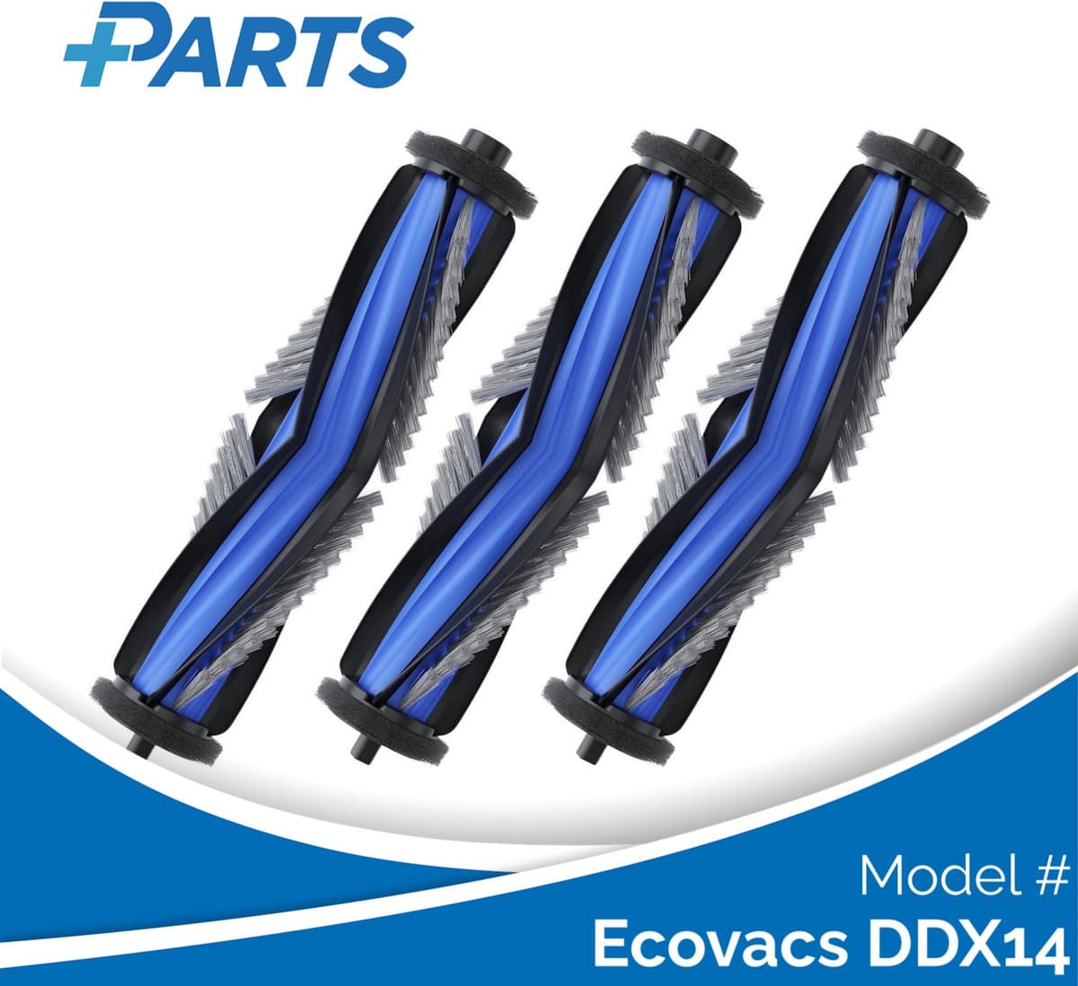 Ecovacs DDX14 Borstels (3 Stuks, Plus.Parts® alternatief voor DMB010027) — afbeelding 1