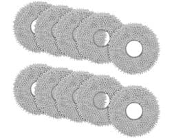 PromoHome 10 stuks microvezel mop pads Geschikt voor Dreame L10s Ultra / L10 Ultra / L20 Ultra / L10s Pro Ultra Heat / X40 Ultra en Xiaomi X10+ / X20+