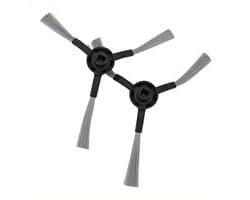 Twee zijborstels zijn Geschikt voor de Xiaomi STYTJ02YM robotstofzuiger en dweilaccessoires. Dit zijn de verbeterde 3C-zijborstels Geschikt voor de Mijia robotstofzuiger en dweil.