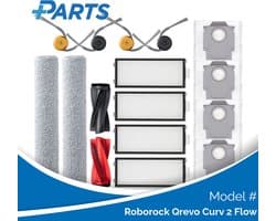 Roborock Qrevo Curv 2 Flow Onderhoudsset (Plus.Parts® alternatief voor 8.02.0491)