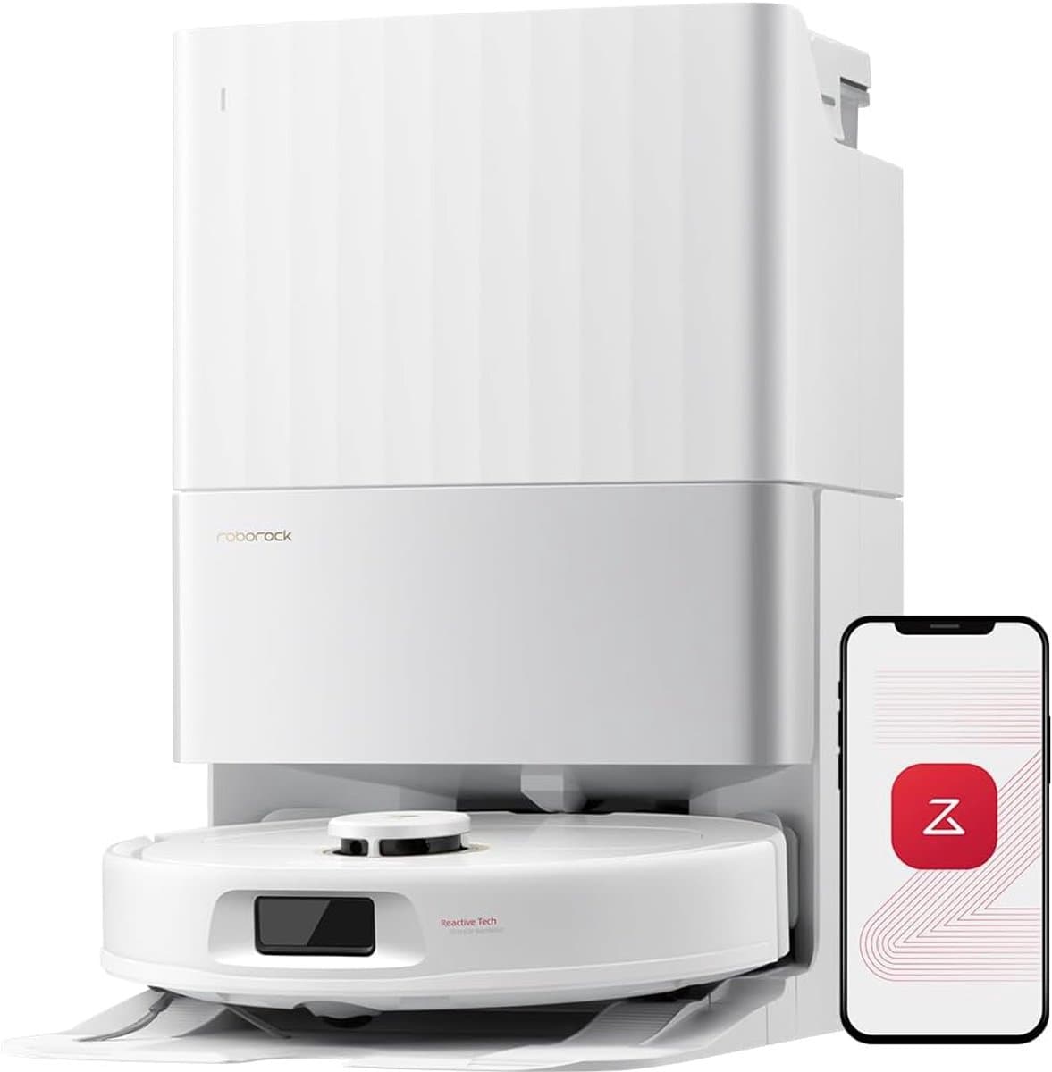 Roborock Qrevo 5AE robotstofzuiger - 12000Pa - met dweilfunctie - Dual anti-verstrengeling - FlexiArm Mop - Mop lift - Reactive Tech Obstacle Avoidance - Zelfreinigend - Multifunctioneel dockingstation(Qrevo S5V) — afbeelding 1