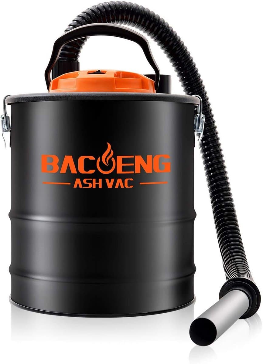 Stofzuiger met Blaasfunctie - Aszuiger Nat Droog - Haard en BBQ - Krachtige Zuigkracht - 4 Gallon Tank - Zwart — afbeelding 1