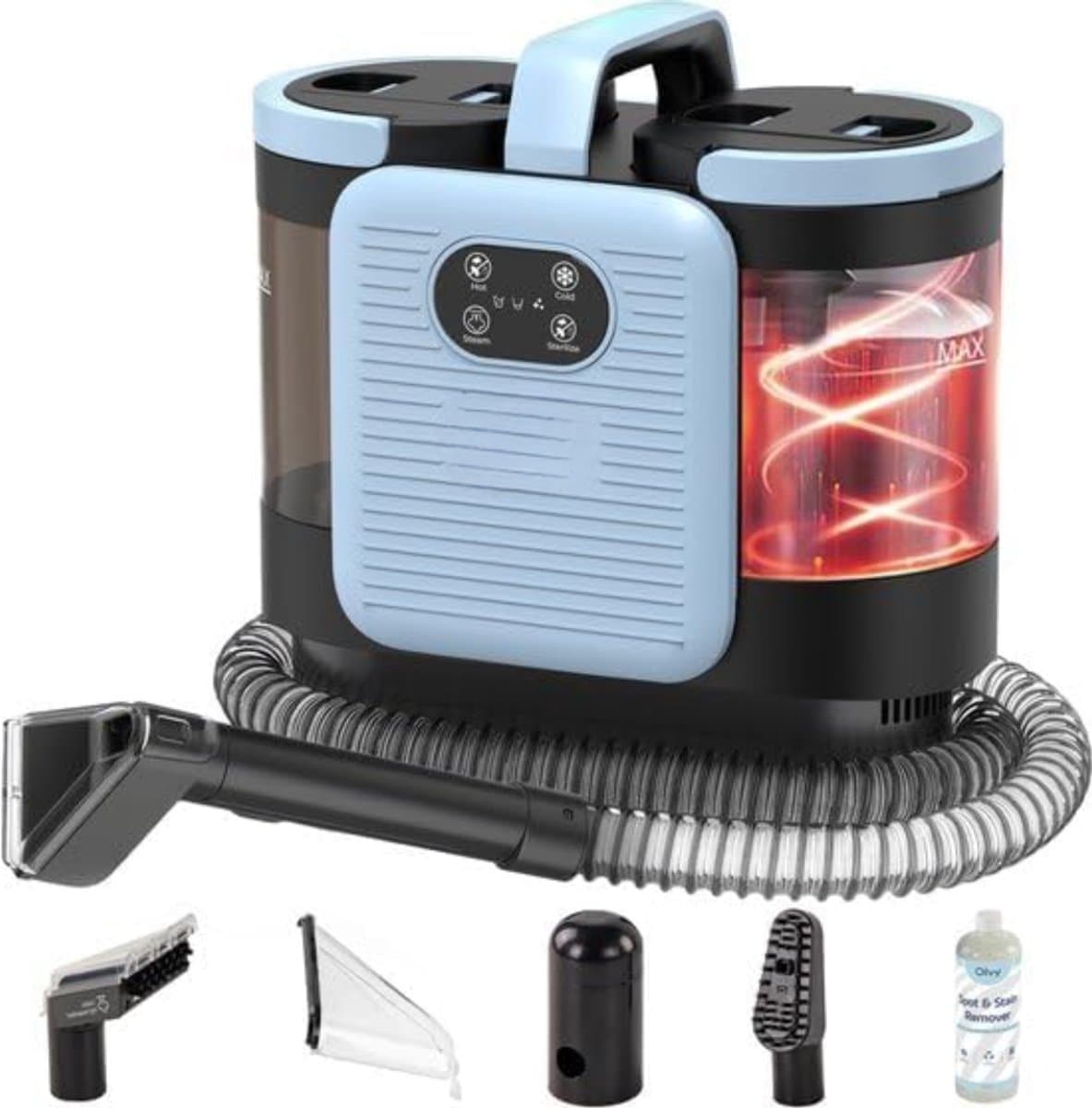 MMP®Tapijtreiniger machine - Tapijtreiniger - Tapijtreiniger apparaat - Zwart - 32cm x 19cm x 32cm — afbeelding 1