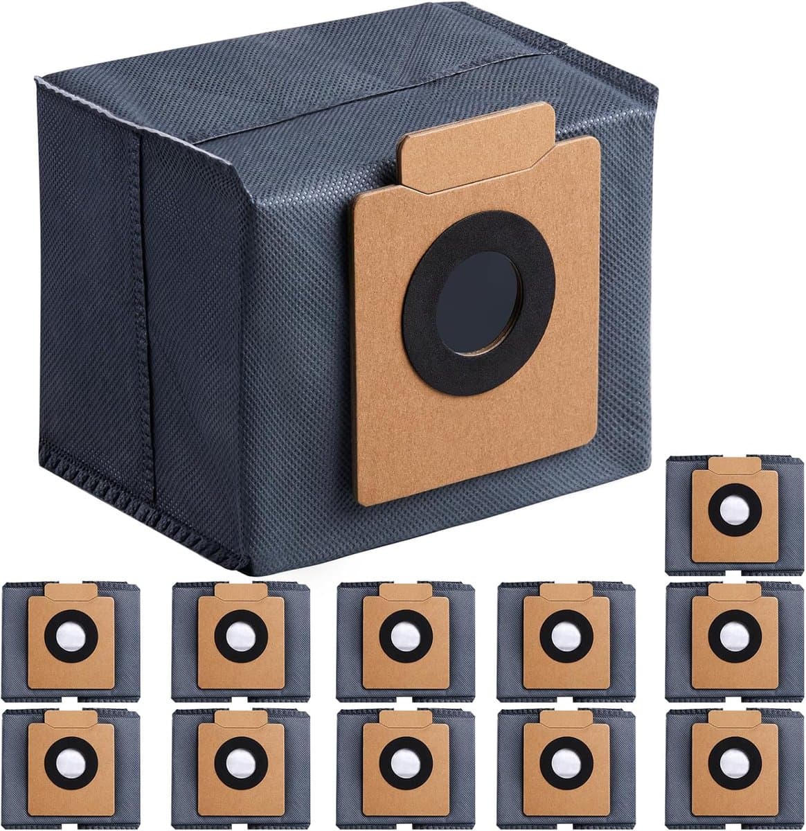 Stofzuigerzakken compatibel met Eufy X10 Pro Omni, 12 stuks, X8 Pro SES robotstofzuiger, stofzak, vervangende Clean Base-zak — afbeelding 1