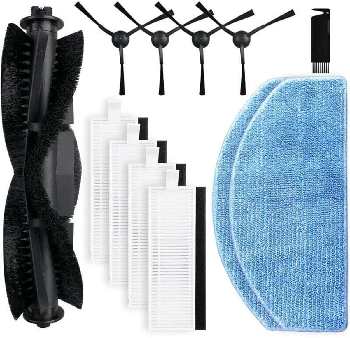 Onderdelenset voor Honiture G20/G20 Pro robotstofzuigers – 1 roterende borstelkop, 4 zijborstels, 4 HEPA-filters, 2 reinigingsdoeken — afbeelding 1