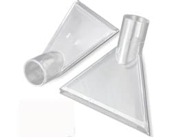 SSTRWGOOD 2 Stuks Mondstukken voor Stofzuigers - Nassauger Polsterdüse - Binnen-Ø 38mm Buiten-Ø 45mm - Makkelijk Schoon Te Maken - Geschikt voor Meubelreiniging - Kunststof - Zonder Extra Accessoires