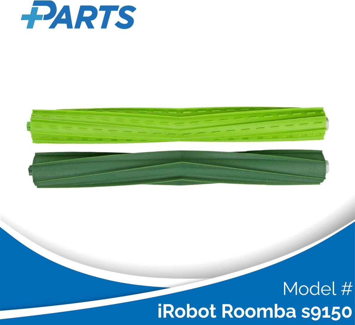 iRobot Roomba s9150 Borstels (2 Stuks, Plus.Parts® alternatief voor 4655987 ) — afbeelding 1