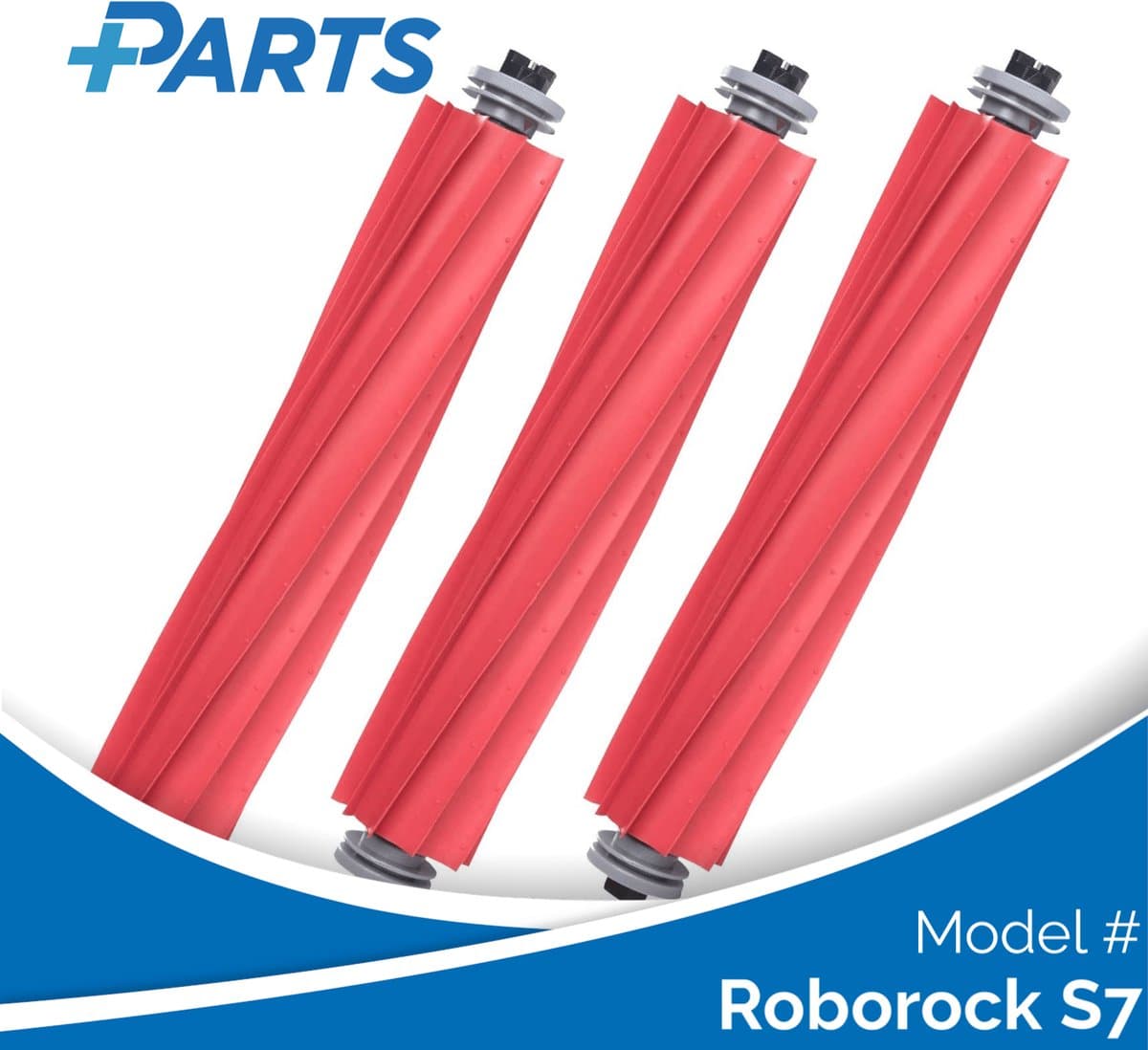 Roborock S7 Borstels (3 Stuks, Plus.Parts® alternatief voor 8.02.0079) — afbeelding 1