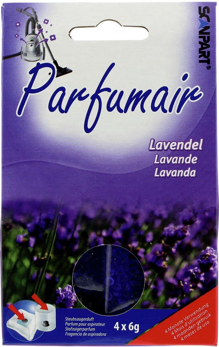 Scanpart Parfumair stofzuiger geurparels lavendel 4x6g — afbeelding 1