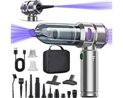 Handstofzuiger - Draagbare Bladblazer - Auto Keuken PC - 4-in-1 Multifunctioneel - 25000 Pa - Paars