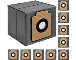 Stofzakken 10 stuks geschikt voor X8 Pro / X10 Pro Omni – geschikt voor Eufy-robotstofzuigers - wegwerpzak met grote capaciteit 2.5 l en 3-laags ontwerp ter voorkoming van scheuren