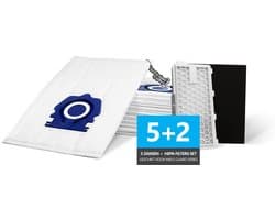 5x PREMIUM PRO 3D Stofzuigerzakken + HEPA Filter SET - Geschikt voor Miele GUARD - 5 Stofzakken + HEPA H13 en Motor filter meegeleverd! Premium kwaliteit zakken - Cat & Dog - Anti Allergie -Geschikt voor o.a. Miele GUARD L1, M1, S1