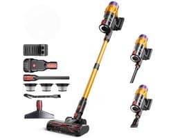 Handstofzuiger Met 3 Zuigniveaus Dynamisch Kleurendisplay HEPA-Filter - 35 kPa 2200 mAh 1,2 Liter Stofreservoir - Anti-Klit 99,99% Filtratie Lichtgewicht - Voor Thuis En Op Kantoor