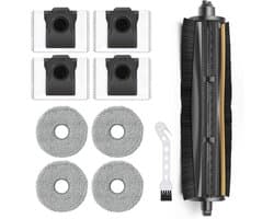 Borstel Onderdelen Kit - Stofzuiger Accessoires - Robotstofzuiger Onderhoud - Anti-Knijpen Anti-Stuck - 10 stuks - Grijs
