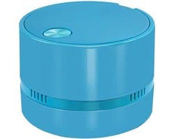 Mini Stofzuiger - Bureau Reiniger - Kruimels Opzuigen - Hoge Zuigkracht - 10 x 10 x 5 cm - Blauw