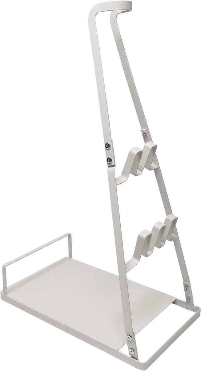 Opbergstandaard Stofzuiger - Houder Accessoires - Stofzuiger Organiseren - Vrijstaand Boren Niet Nodig - 58 x 365 cm - Wit — afbeelding 1