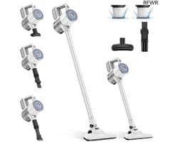 RFWR® Draadloze stofzuiger met HEPA-filtratie - Krachtige suigkracht en multifunctionele gereedschappen