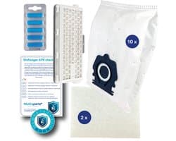 Multaparts® stofzuiger-APK set geschikt voor Miele Guard L1, Guard M1 & Guard S1 serie | HEPA13 versie | Complete onderhoudsset met stofzuigerzakken type CO / TU (10 x), motorfilter (2 x), HEPA H13 filter, geursticks (5 x), APK-checklist, APK-sticker