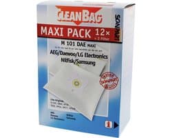 CleanBag stofzuigerzakken 12 stuks - Geschikt voor AEG Deawoo LG Nilfisk Samsung - Type Gr 50 SB90 VP78 TB36 VM54 VM77 VP95B - Inclusief 2 filters - Alternatief - Maxipack - Voordeelpak