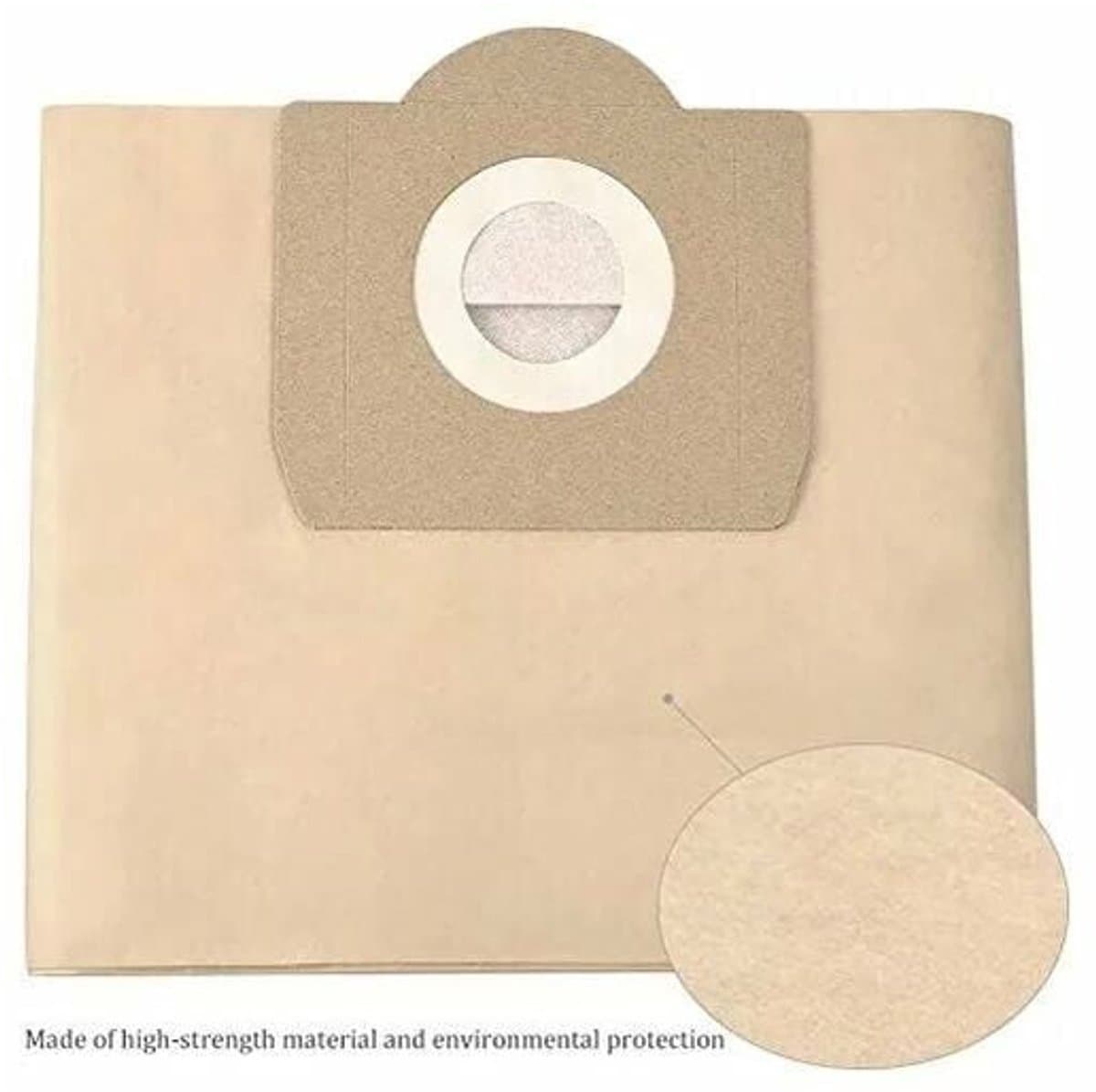 Voor Kärcher stofzuigerzakken - 6.959-130.0 WD3 WD3P MV3 - nat en droog - vervangende papieren filterzakken voor stofzuigers - Voor Kärcher WD3 Premium accessoires reserveonderdelenzakken (set van 5) — afbeelding 1