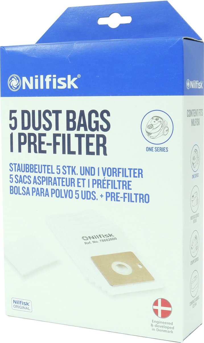 Nilfisk - Stofzuigerzakken - Go-Coupe - 5 stuks — afbeelding 1