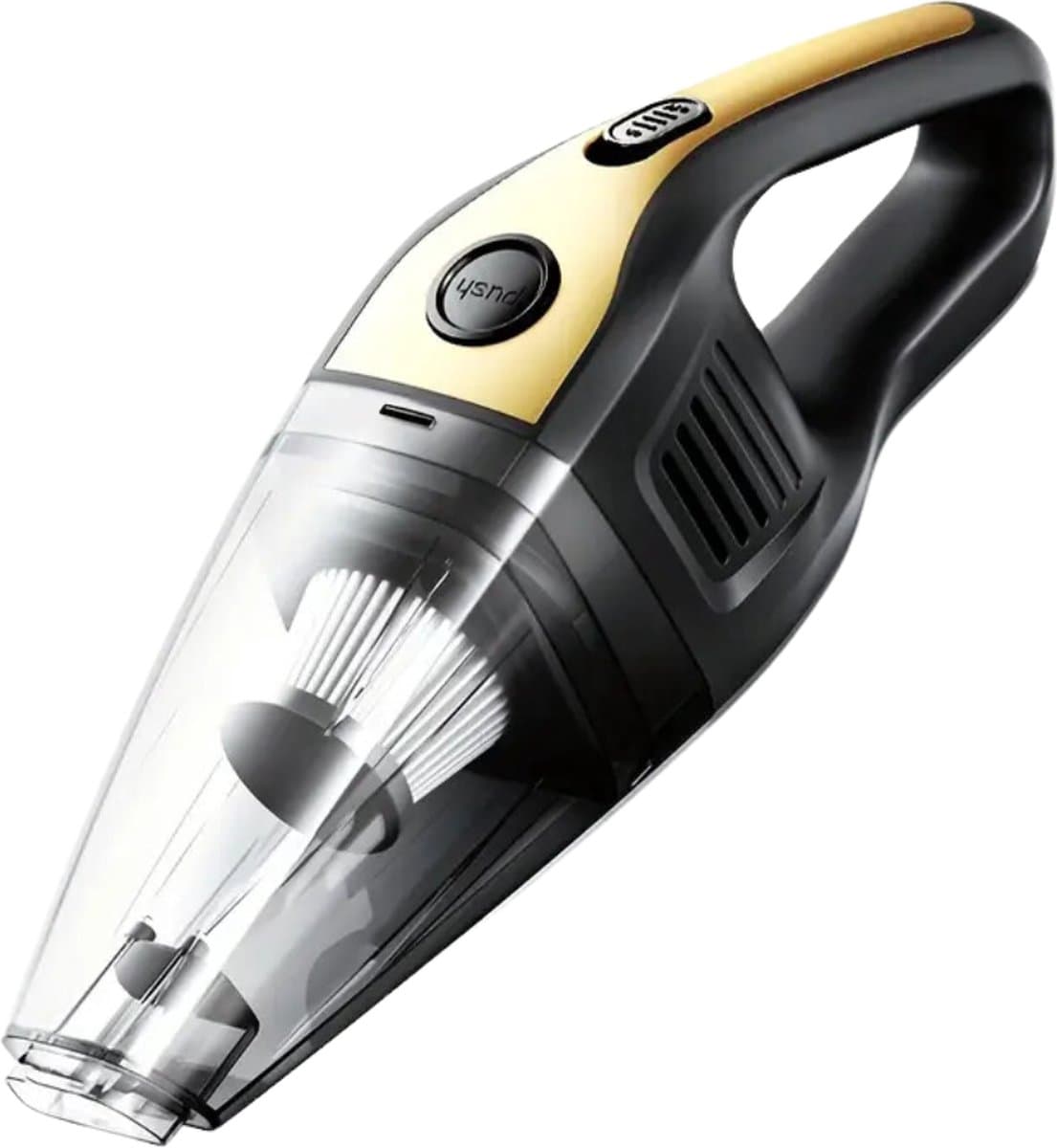 Bovista Kruimeldief - Handstofzuiger - Snoerloos - Draadloos - Auto Stofzuiger - Caravan - Best Verkocht - Car Vacuum Cleaner - Geel — afbeelding 1