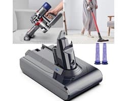 Vervangende Accu Voor Dyson V6 - 6000mAh 21,6V Li-Ion Batterij Voor V6 DC59 DC58 DC61 DC62 DC72 - Vervangende Accu Voor Handstofzuiger