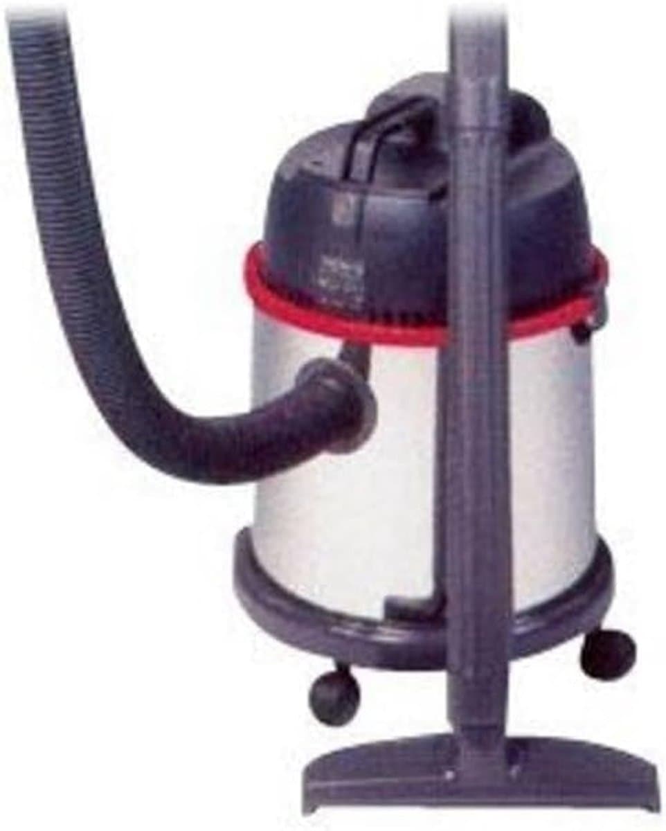 Stofzuiger INOX - Cilinderstofzuiger - Huishoudelijk schoonmaken - Dubbele turbine - 20 liter tank - Zwart/Rood — afbeelding 1