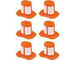 Set van 6 accessoires geschikt voor BLACK+DECKER handstofzuigers, inclusief filters en cartridges.