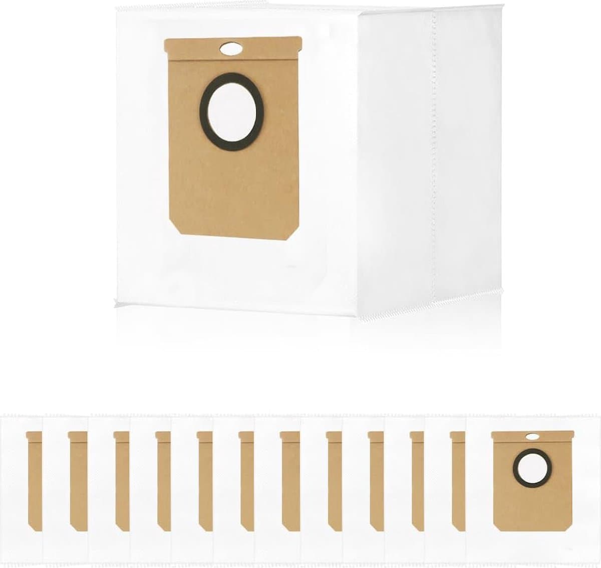 12 stofzuigerzakaccessoires voor Eufy Clean L60 Ses / L60 Hybrid Ses / L50 Ses, stofzuigerzakken met grote capaciteit van 2,5 liter voor Eufy — afbeelding 1