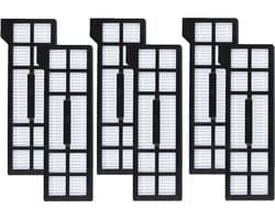 PolkaHom® Set van 6 HEPA Filters Vervanging Geschikt voor Eufy X10 Pro Omni Robotstofzuiger – Filter voor Robotstofzuiger – Accessoire